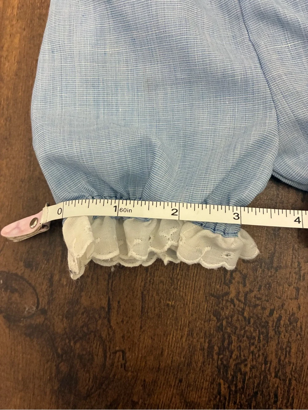 Vintage Blue Two Piece Baby Doll Outfit